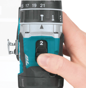 สว่านกระแทกไร้สาย 13มม. 18V (แบต3.0Ah/2+แท่นชาร์ต+Makpac) DHP484RFE MAKITA - Image 4